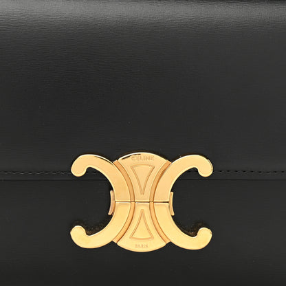 Celine Shiny Calfskin Small Triomphe Black 8 of 12