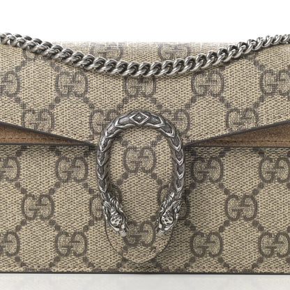 Gucci GG Supreme Monogram Super Mini Dionysus Shoulder Bag Taupe 7 of 11