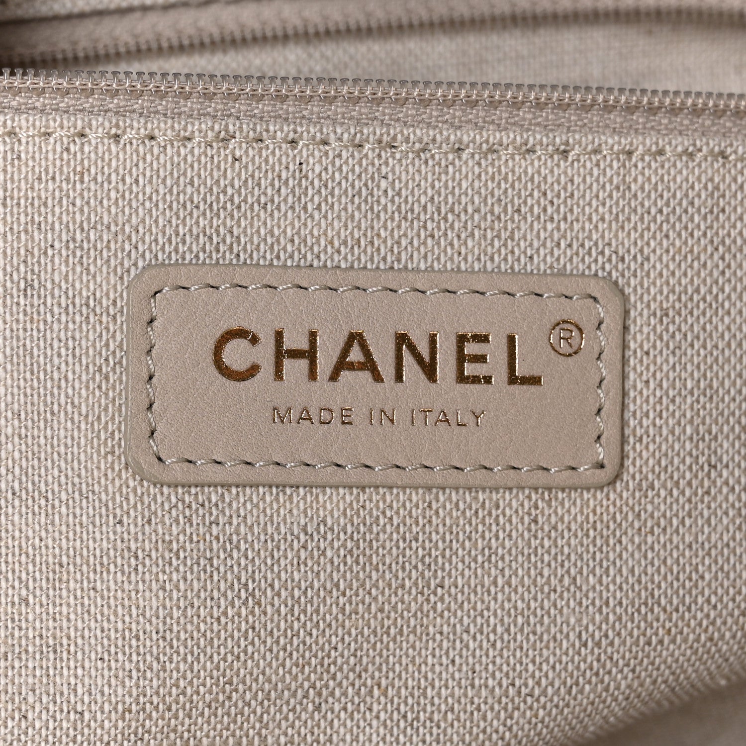 Chanel Mixed Fibers Small Deauville Tote Light Grey 7 of 10