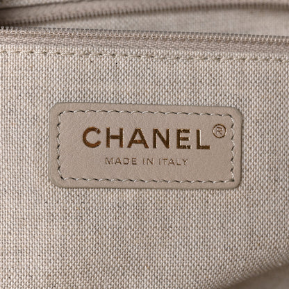 Chanel Mixed Fibers Small Deauville Tote Light Grey 7 of 10