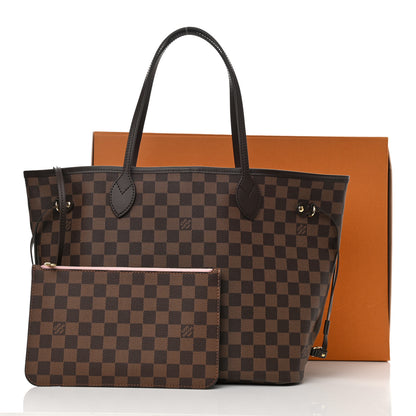 Louis Vuitton Damier Ebene Neo Neverfull MM Rose Ballerine 9 of 9