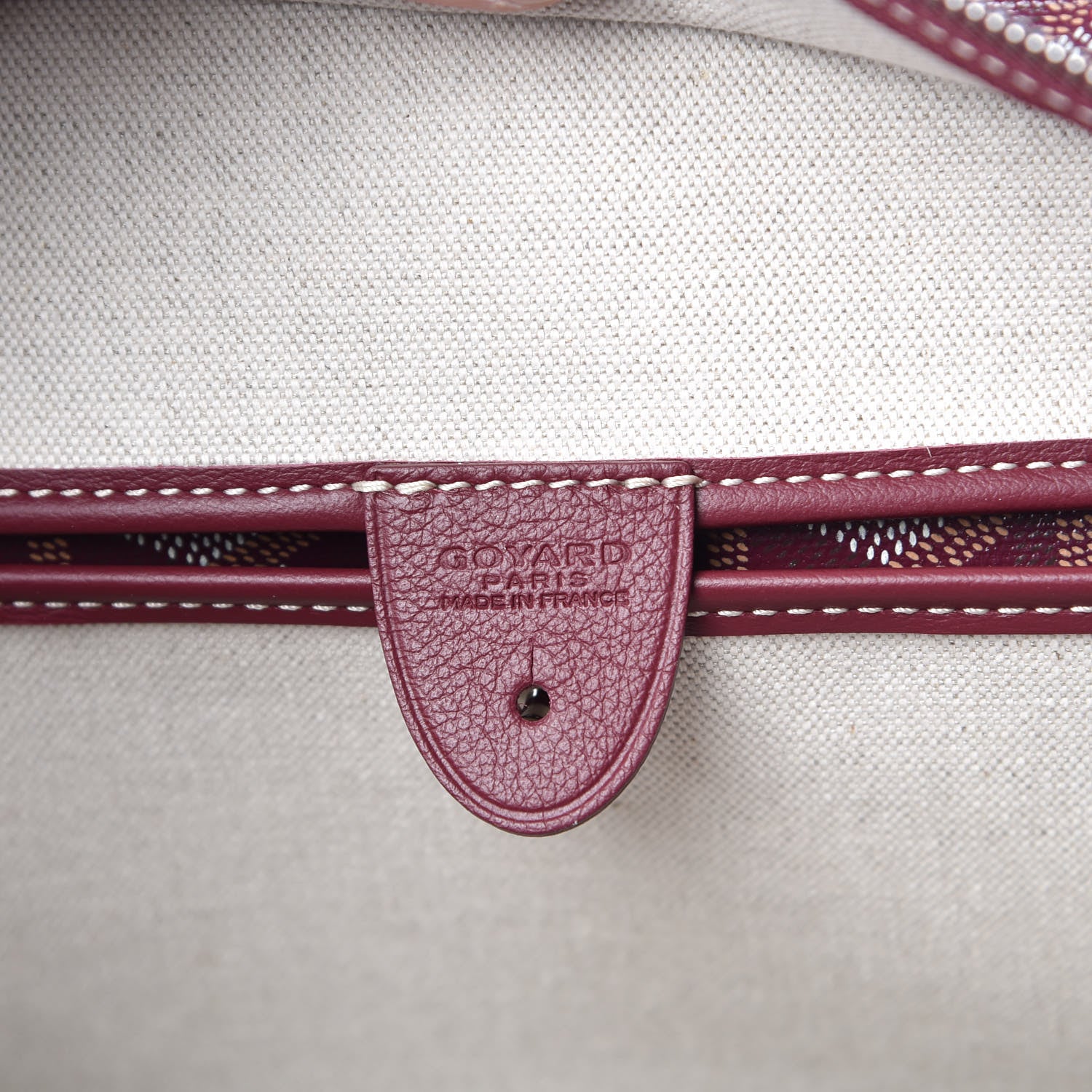 Goyard Goyardine Artois PM Burgundy 6 of 9
