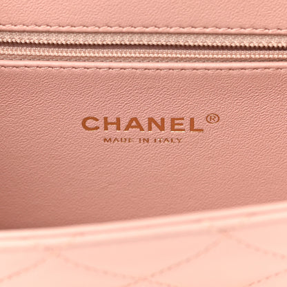Chanel Sheepskin Quilted Mini Beauty Lock Flap Pink 6 of 18