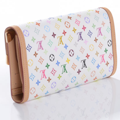 Louis Vuitton Monogram Multicolor Porte Tresor International Wallet White 3 of 7