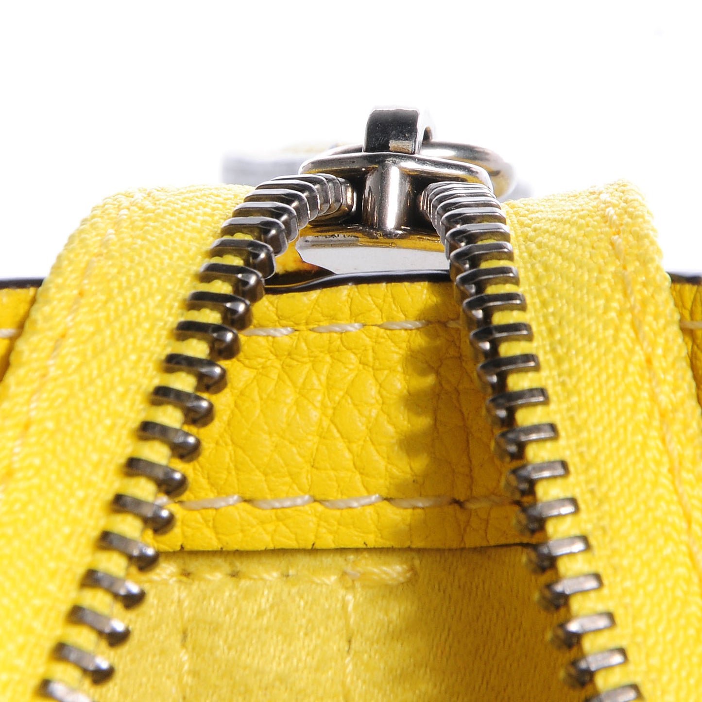 Drummed Leather Nano Luggage Citron