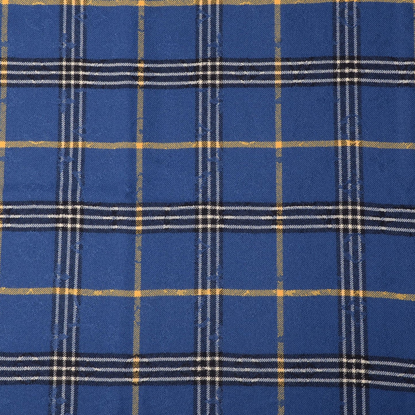 Wool Plaid Masai Tartan Shawl Blue