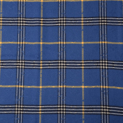 Louis Vuitton Wool Plaid Masai Tartan Shawl Blue 1 of 4