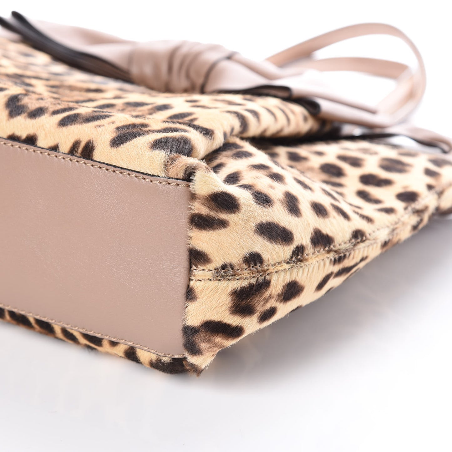Calf Hair Leopard Print Medium Aphrodite Bow Tote