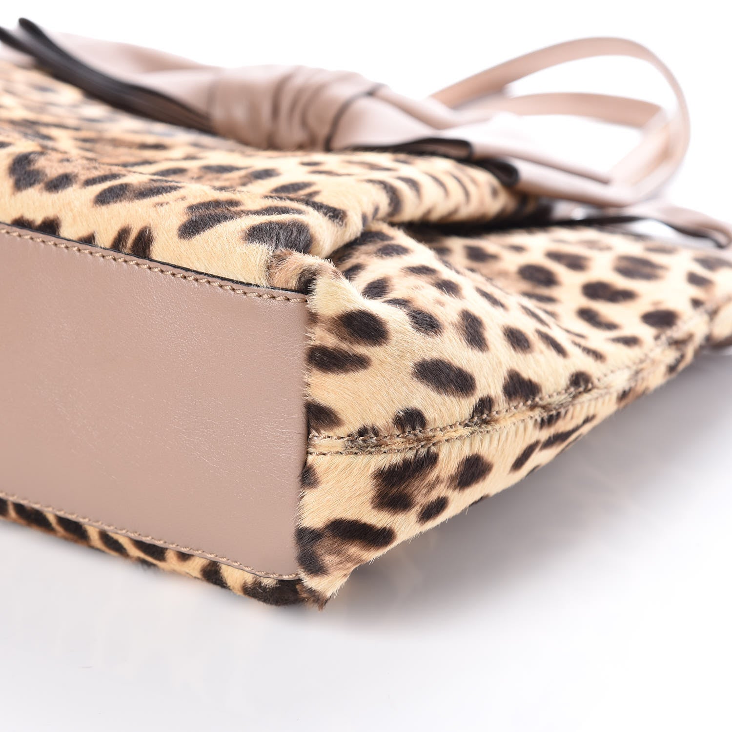 Valentino Garavani Calf Hair Leopard Print Medium Aphrodite Bow Tote 10 of 10