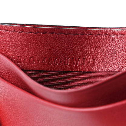 Valentino Garavani Vitello Rockstud Card Holder Red 5 of 8