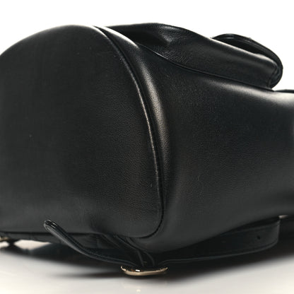 Chanel Calfskin Quilted Large Duma Pockets Drawstring Backpack Black 10 of 10