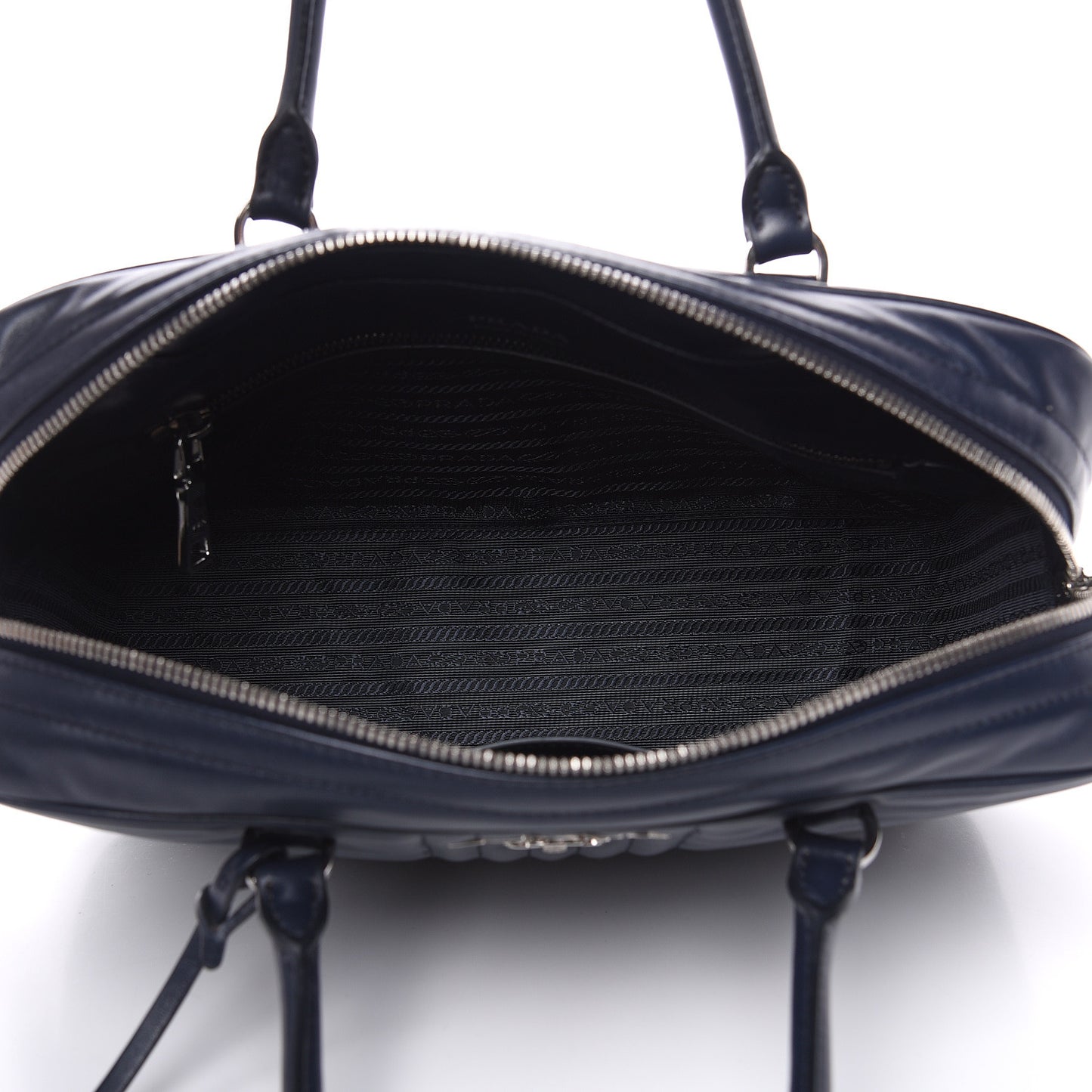 Soft Calfskin Impunture Diagramme Large Top Handle Bag Baltico