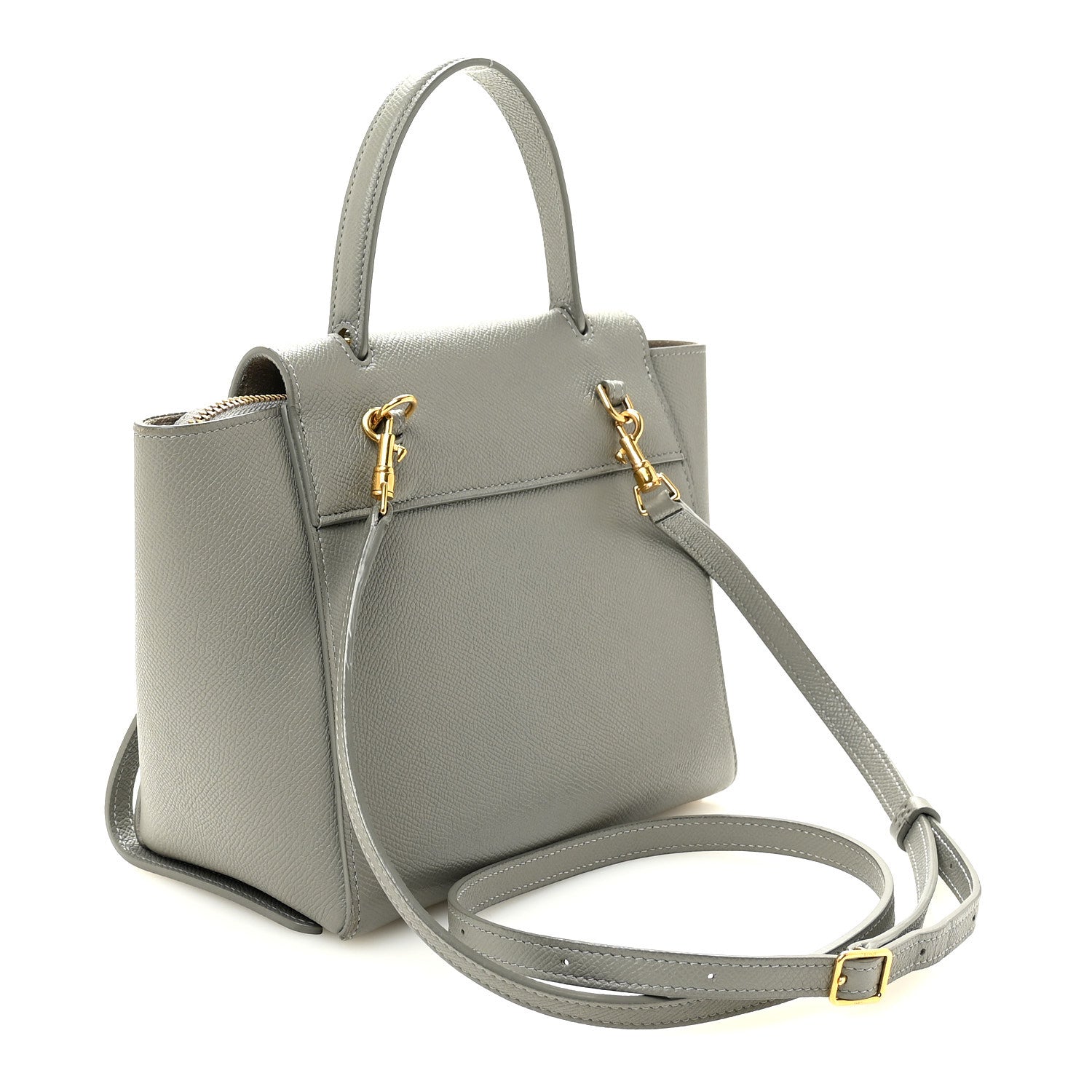 Celine Grained Calfskin Nano Belt Bag Cloud 3 of 10