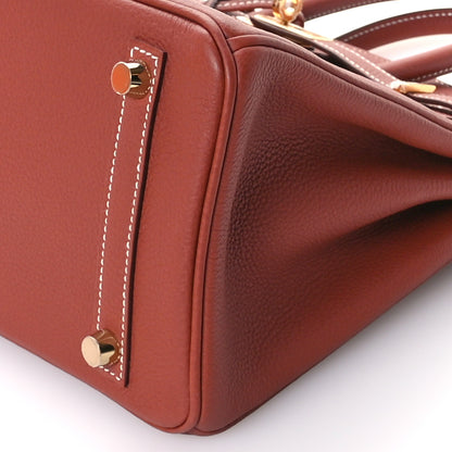 Hermes Togo Birkin 25 Sienne 10 of 11