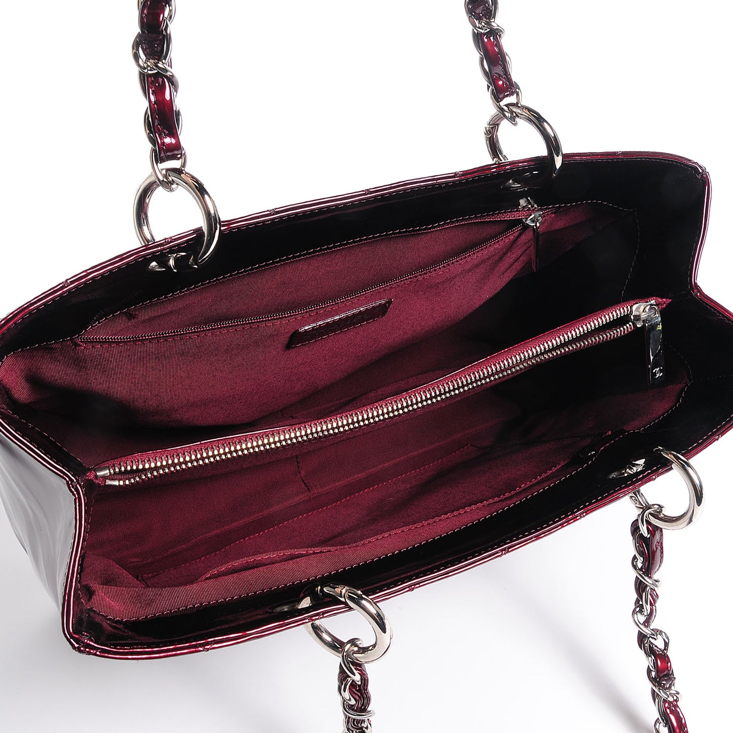 Patent Grand Shopping Tote GST Bordeaux