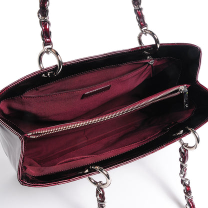 Chanel Patent Grand Shopping Tote GST Bordeaux 5 of 7