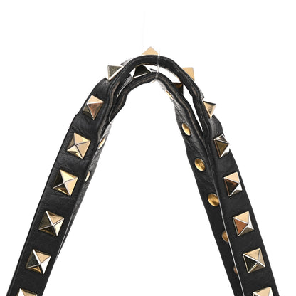 Valentino Garavani Pebbled Calfskin Medium Rockstud Tote Black 12 of 13