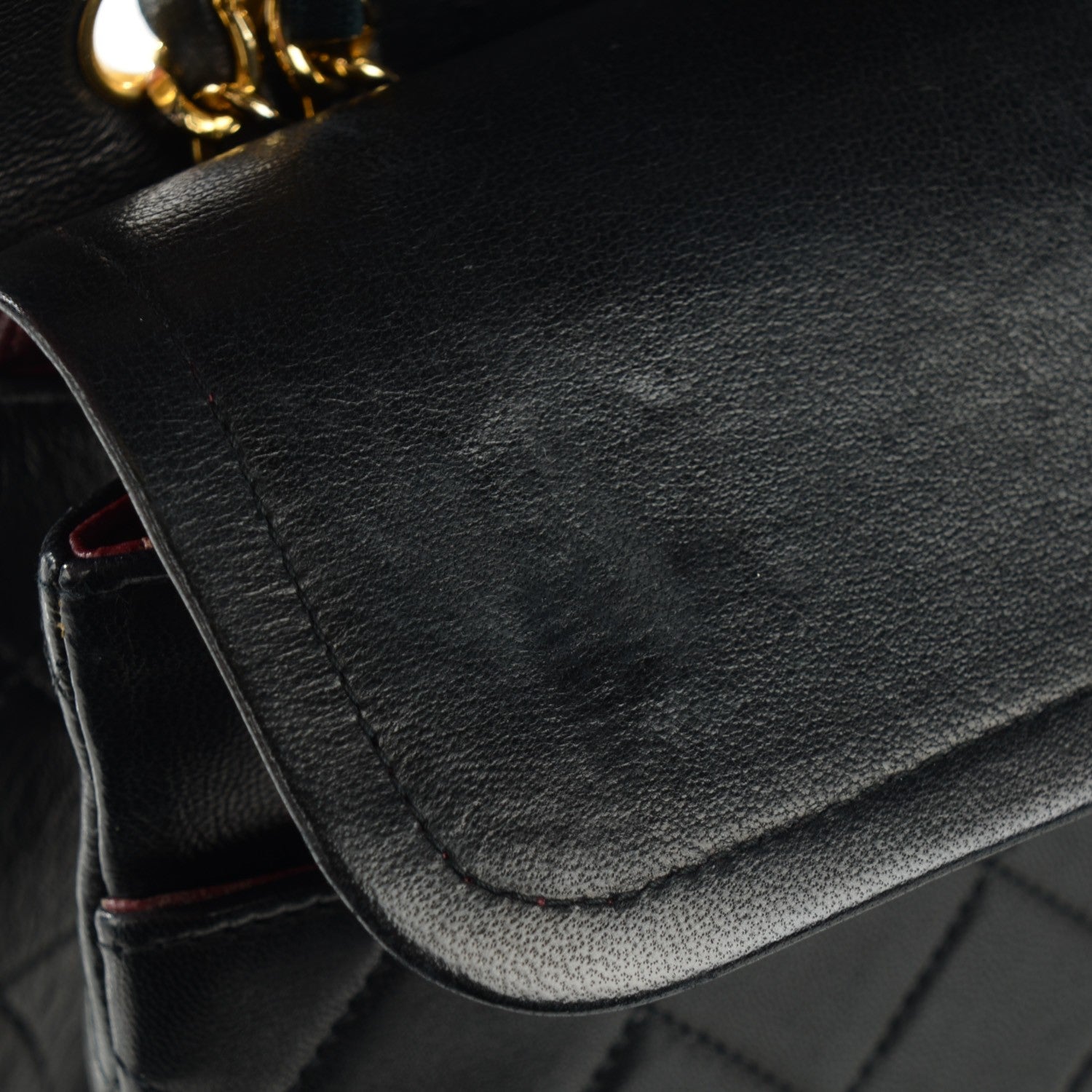 Chanel Lambskin Quilted Medium Double Flap Black 7 of 11