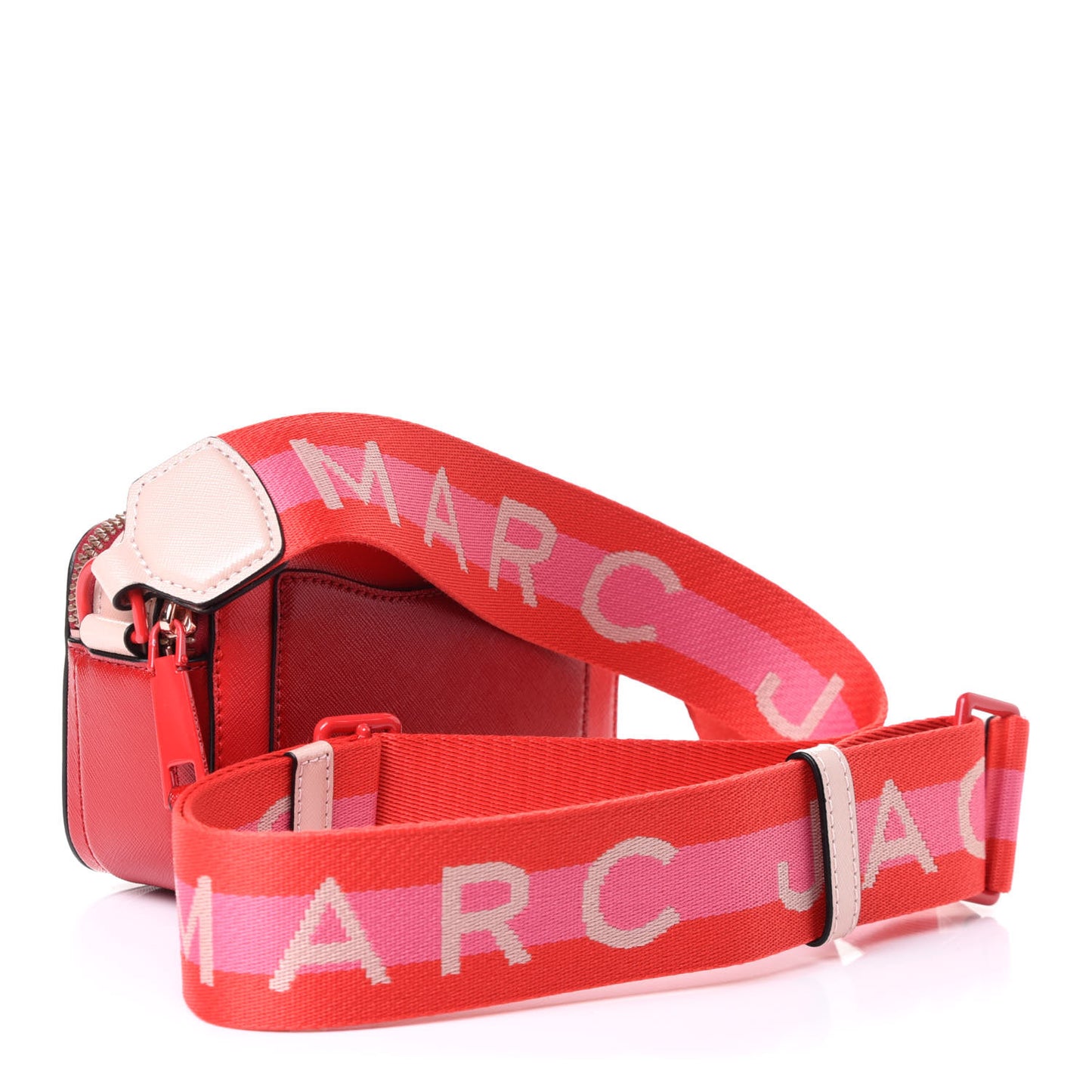 Saffiano Small Snapshot Camera Bag Red Multicolor