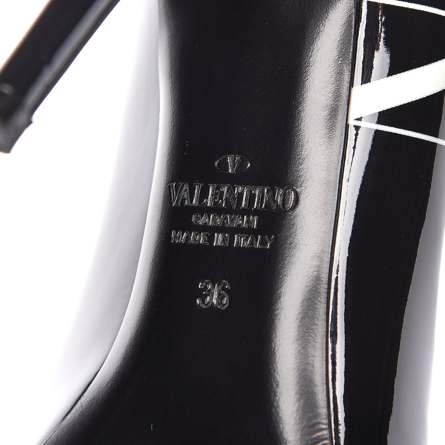 Patent VLTN 105mm Pumps 36 Black White