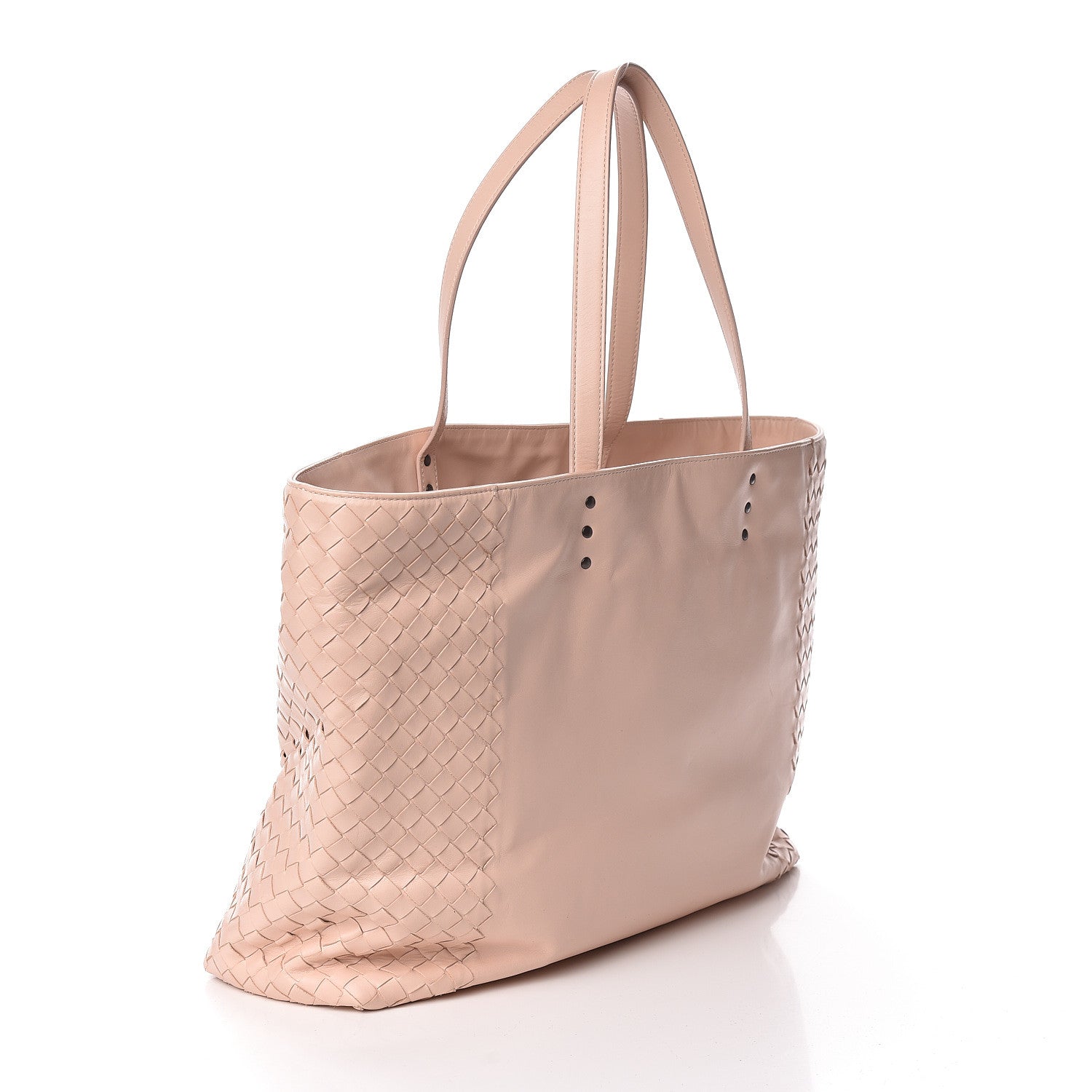 Bottega Veneta Nappa Intrecciato Tote Bag Petal Pink 3 of 12