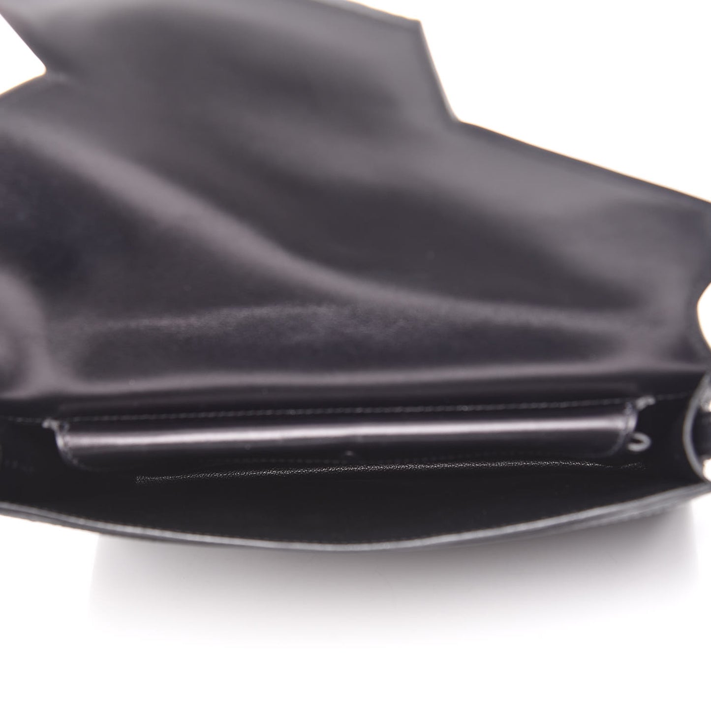 Box Taurillon Clemence Faco Clutch Black