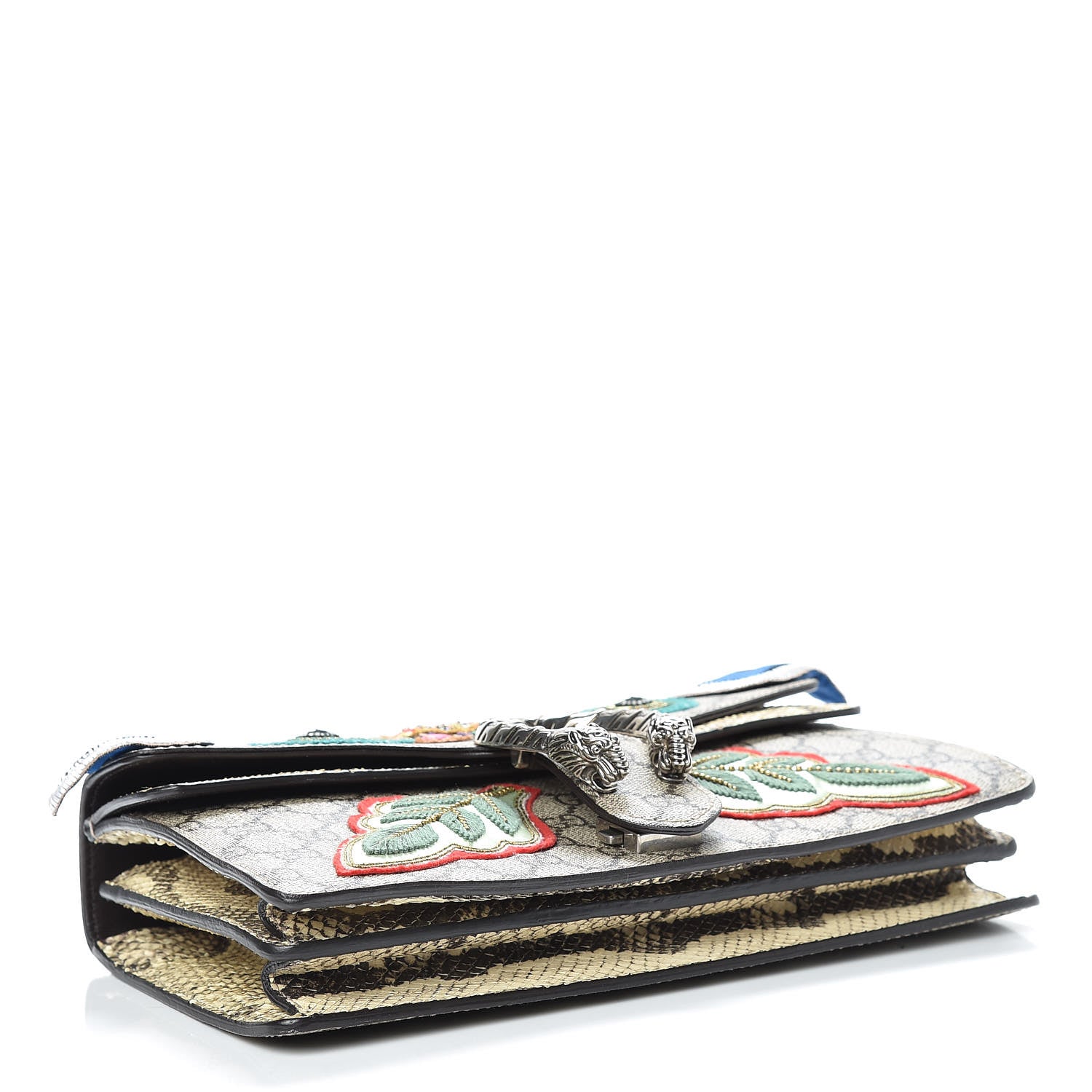 Gucci GG Supreme Monogram Python Embroidered Small Dionysus Shoulder Bag 5 of 18