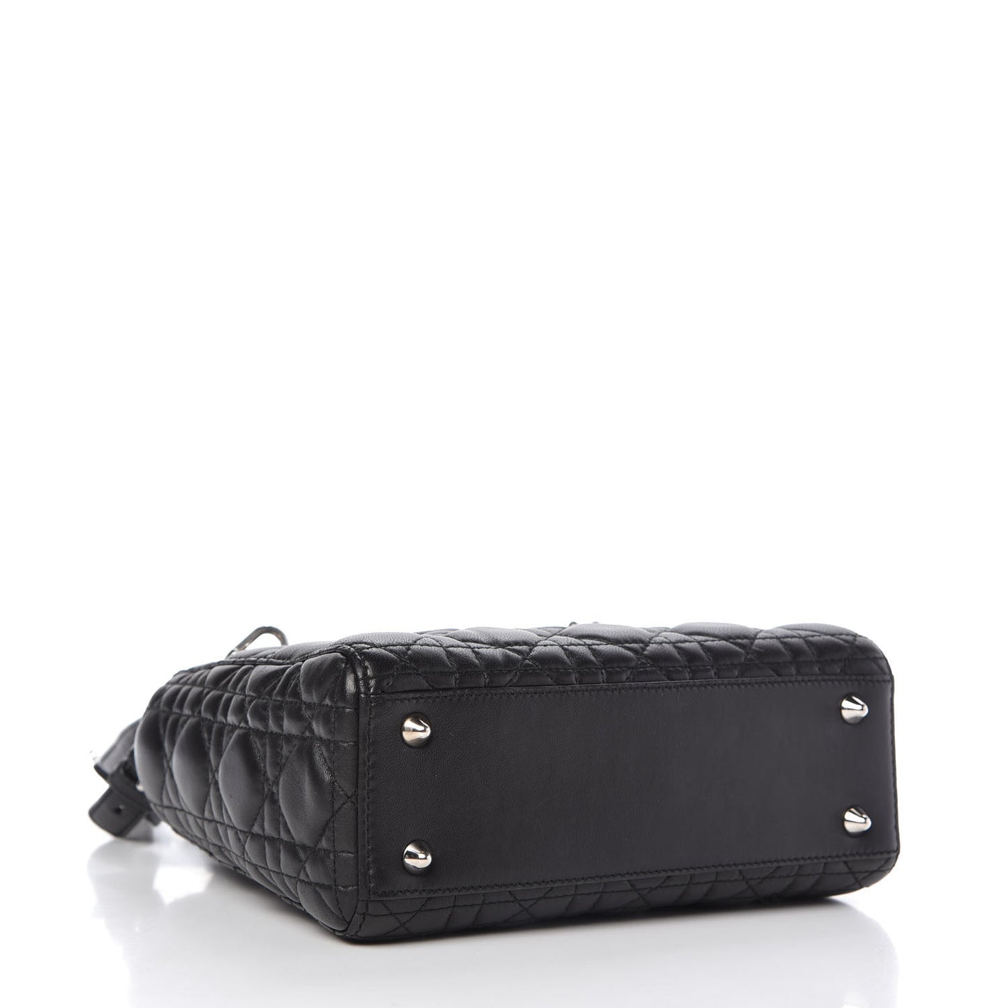 Lambskin Cannage Small Lucky Badges My Lady Dior Black