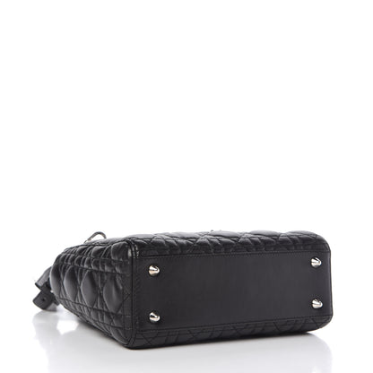 Christian Dior Lambskin Cannage Small Lucky Badges My Lady Dior Black 4 of 9