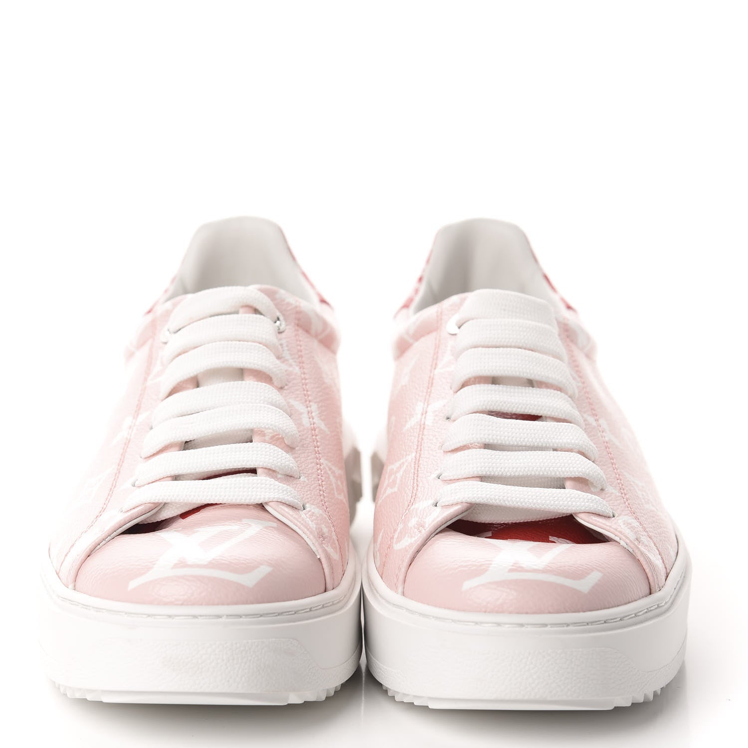 Louis Vuitton Monogram Giant Time Out Sneakers 42 Rose Rouge 2 of 11