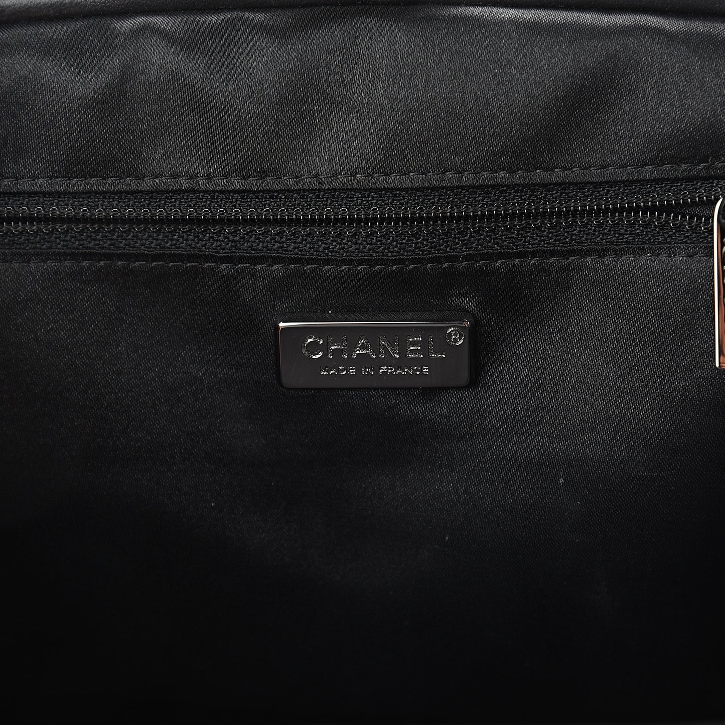 Distressed Lambskin Paris NY Framed Pleated Pouch Bag Black