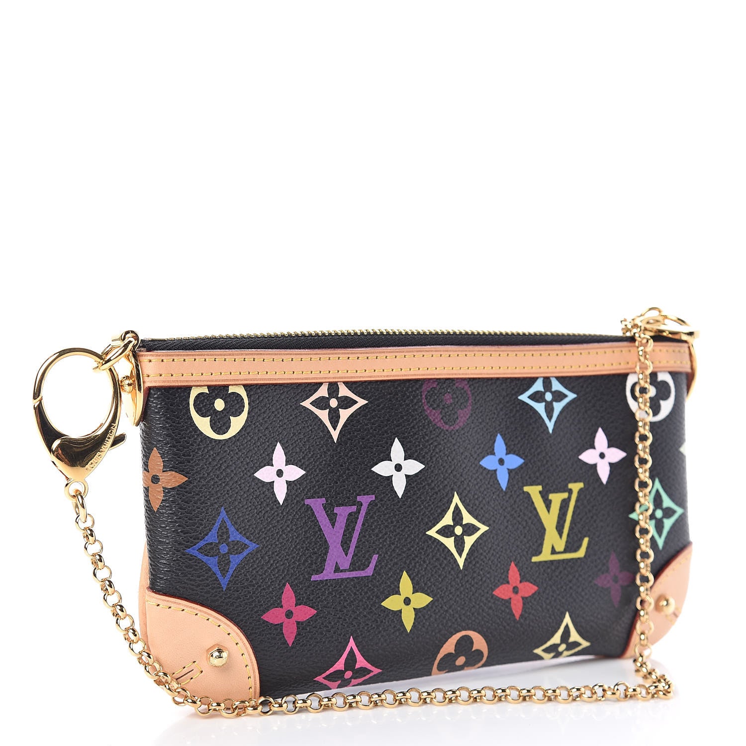 Louis Vuitton Monogram Multicolor Pochette Milla MM Black 3 of 11