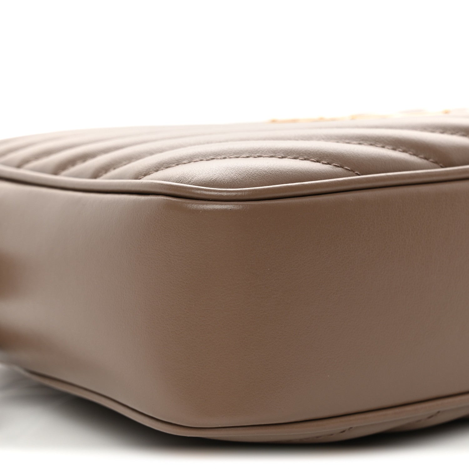 Saint Laurent Calfskin Matelasse Monogram Lou Camera Bag Taupe 9 of 12
