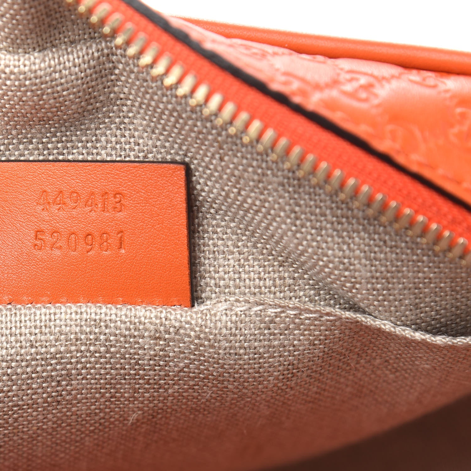 Gucci Soft Microguccissima Mini Bree Messenger Bag Sun Orange 7 of 9