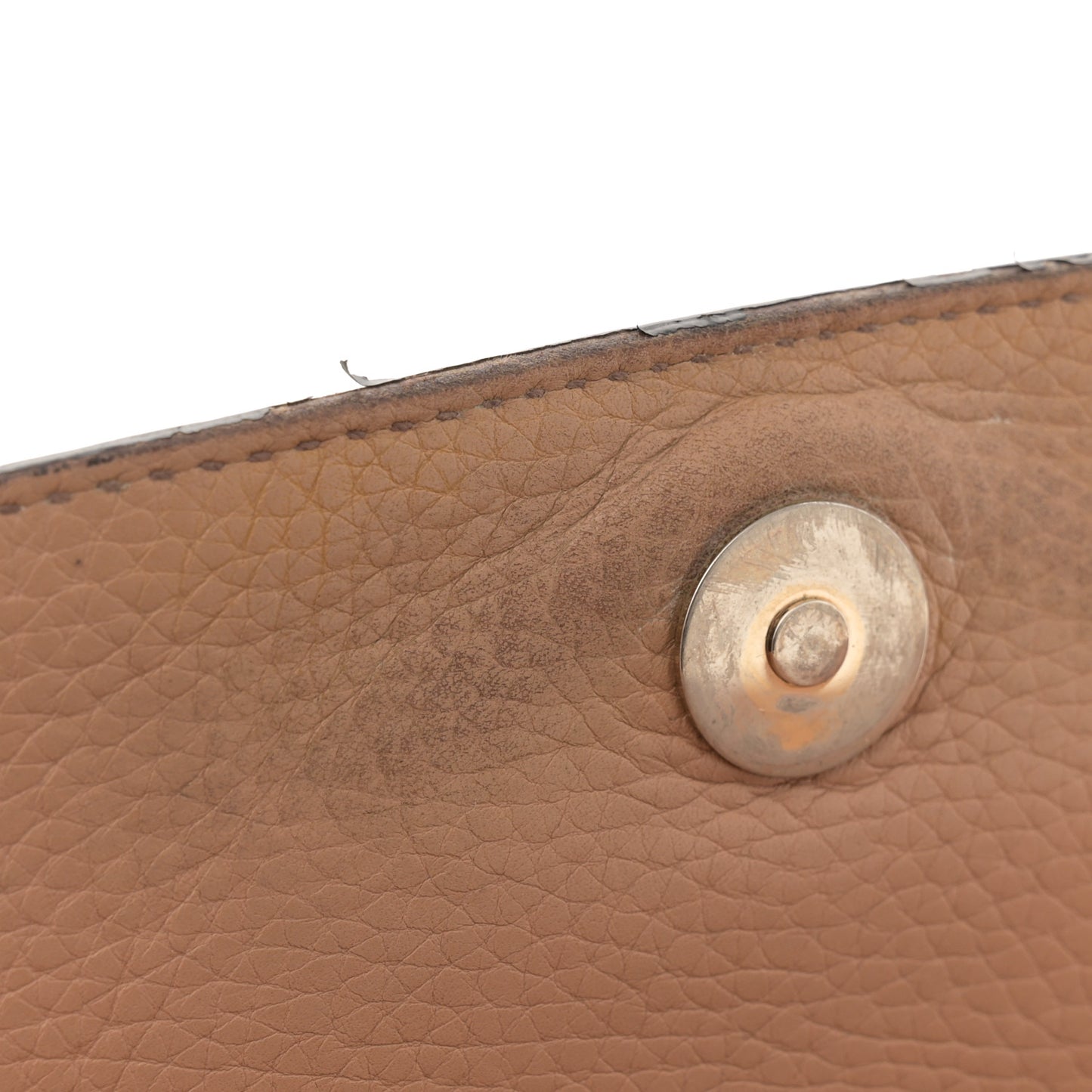 Pebbled Calfskin Medium Soho Flap Crossbody Camelia