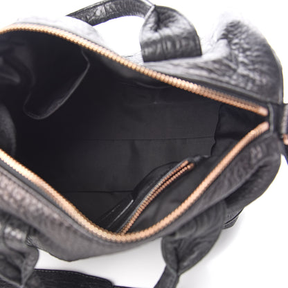 Alexander Wang Pebbled Lambskin Rocco Black Rose Gold Hardware 5 of 9