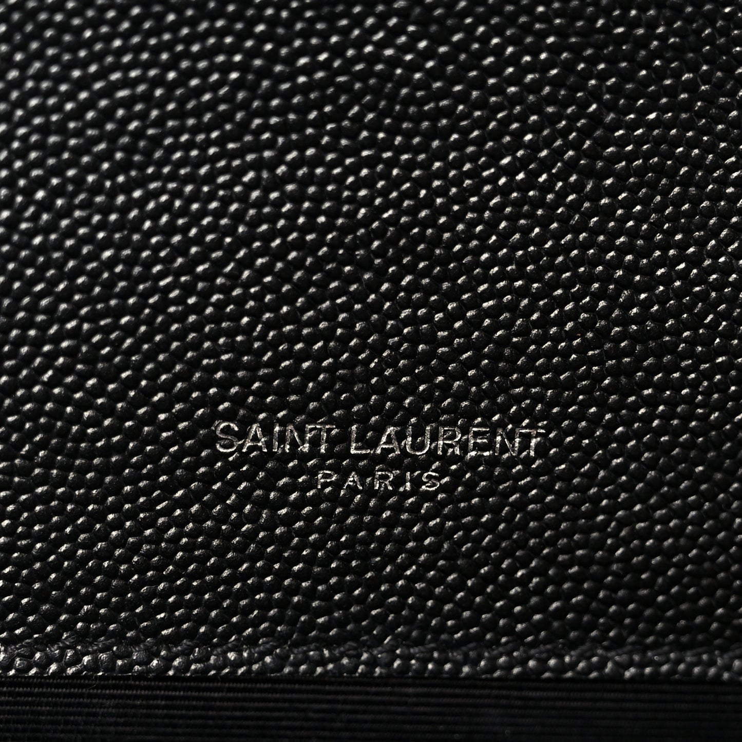 Grain De Poudre Medium Classic Monogram Kate Satchel Black