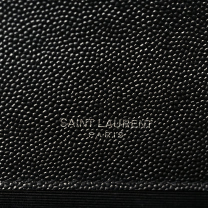 Saint Laurent Grain De Poudre Medium Classic Monogram Kate Satchel Black 6 of 11