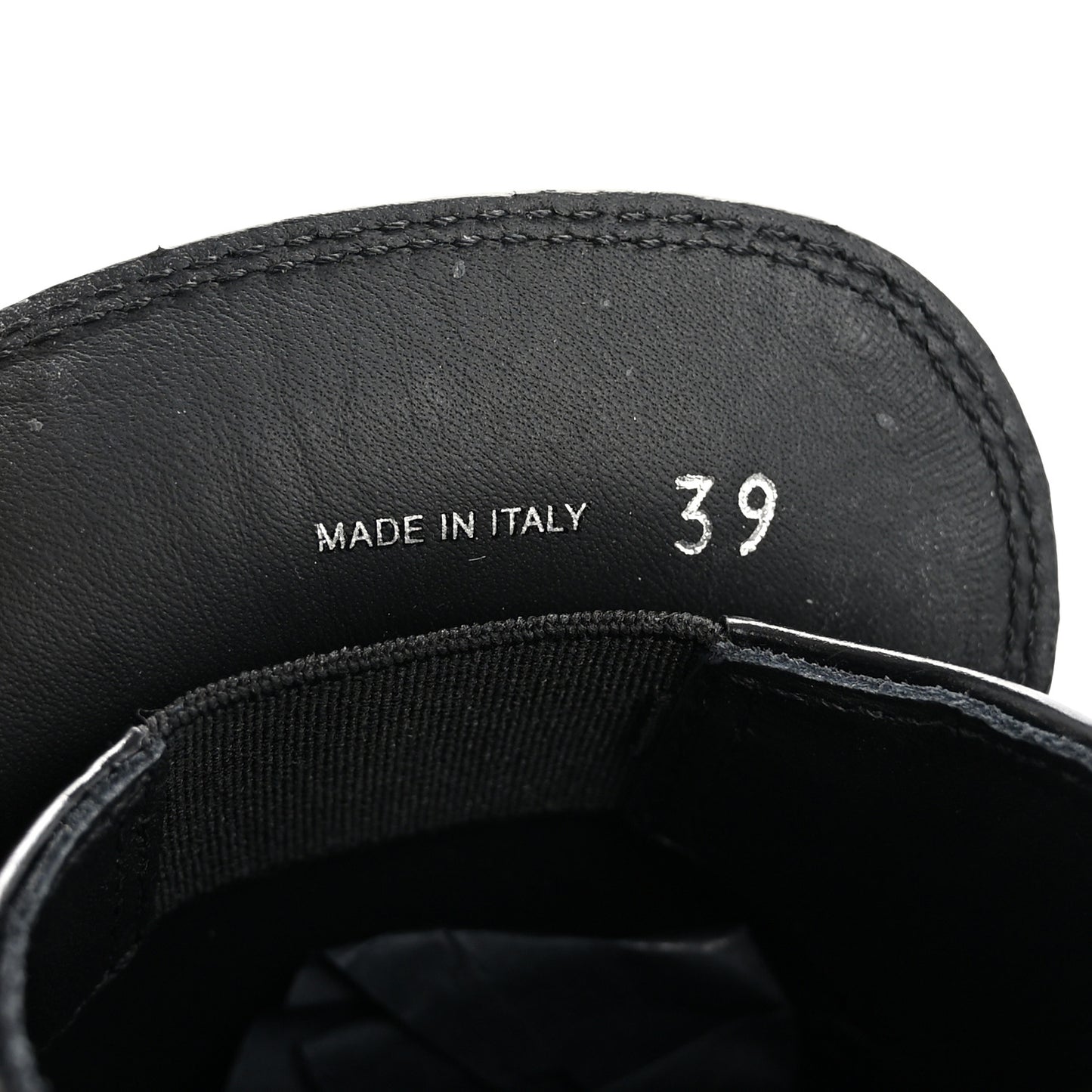 Spazzolato Metal Triangle Logo 50mm Loafers 39 Black