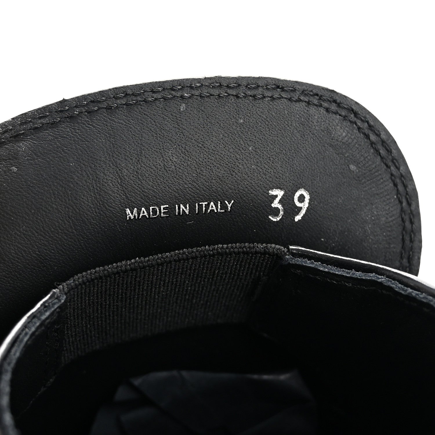 Prada Spazzolato Metal Triangle Logo 50mm Loafers 39 Black 9 of 15
