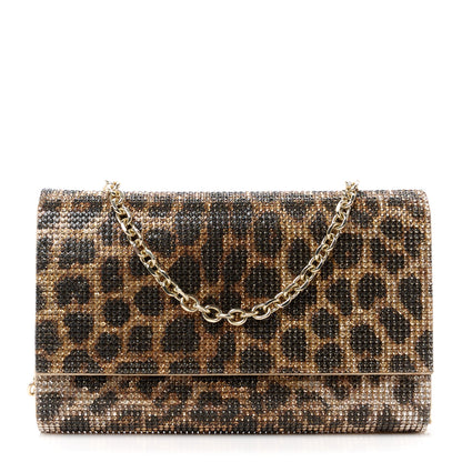 Judith Leiber Swarovski Crystal Fizzoni Leopard Clutch Champagne Multicolor 1 of 16
