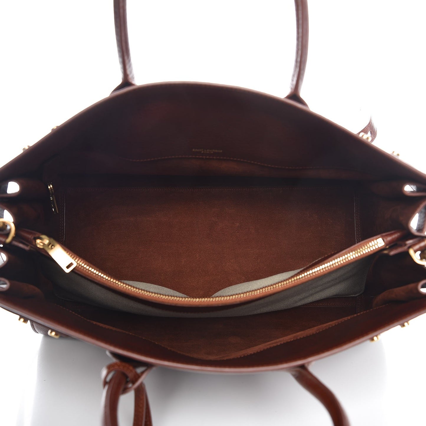 Grained Calfskin Medium Supple Sac De Jour Dark Brown