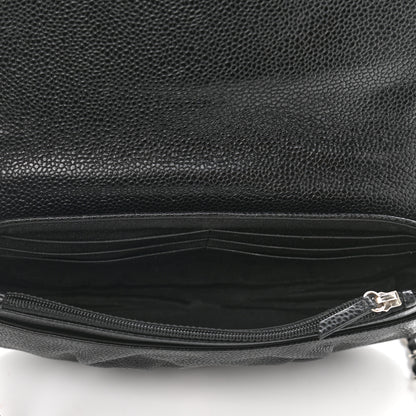 Chanel Caviar Half Moon Wallet On Chain WOC Black 5 of 11