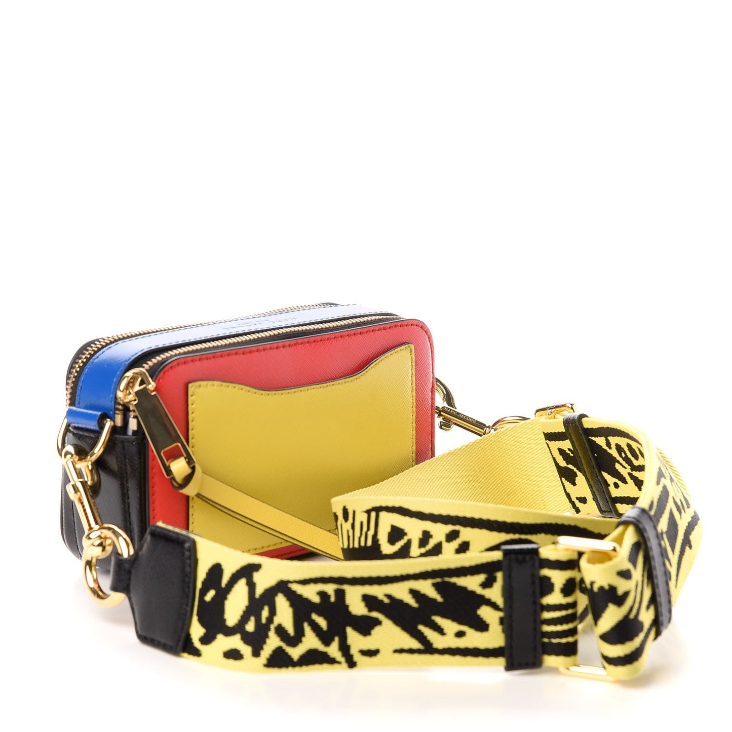 Saffiano Small Snapshot Camera Bag Red Multicolor