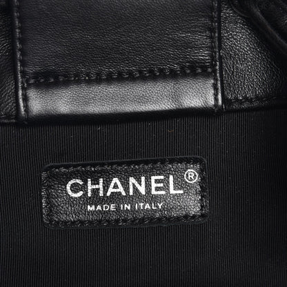 Chanel Calfskin Quilted Drawstring Sac Cordon Bag Black 6 of 8