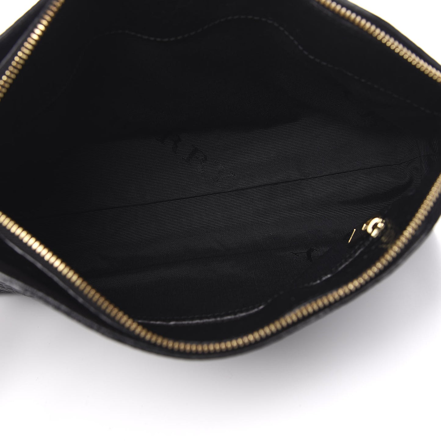 Signature Grain Calfskin Small Chichester Crossbody Clutch Bag Black