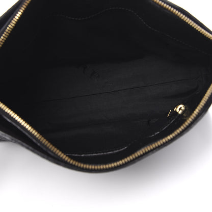 Burberry Signature Grain Calfskin Small Chichester Crossbody Clutch Bag Black 5 of 11