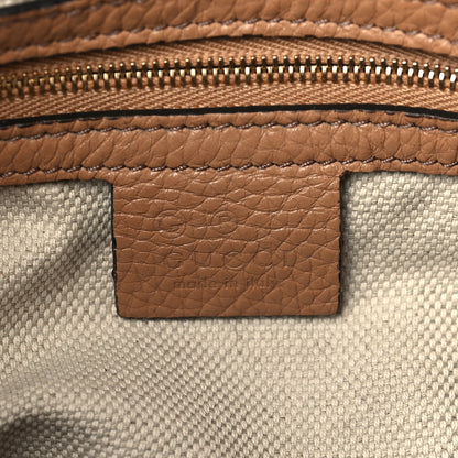 Gucci Pebbled Calfskin Medium Soho Chain Shoulder Bag Camelia 6 of 10