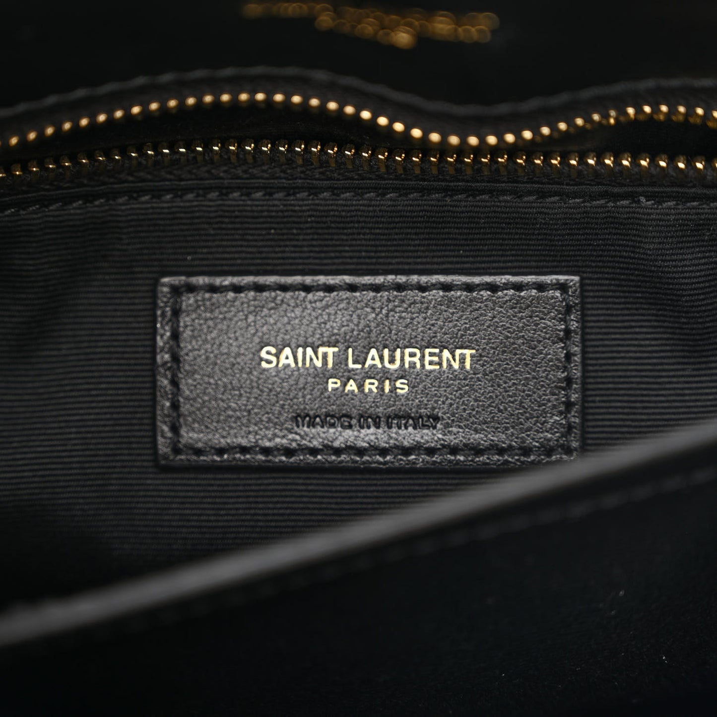 Calfskin Y Quilted Monogram Toy Loulou Crossbody Bag Black