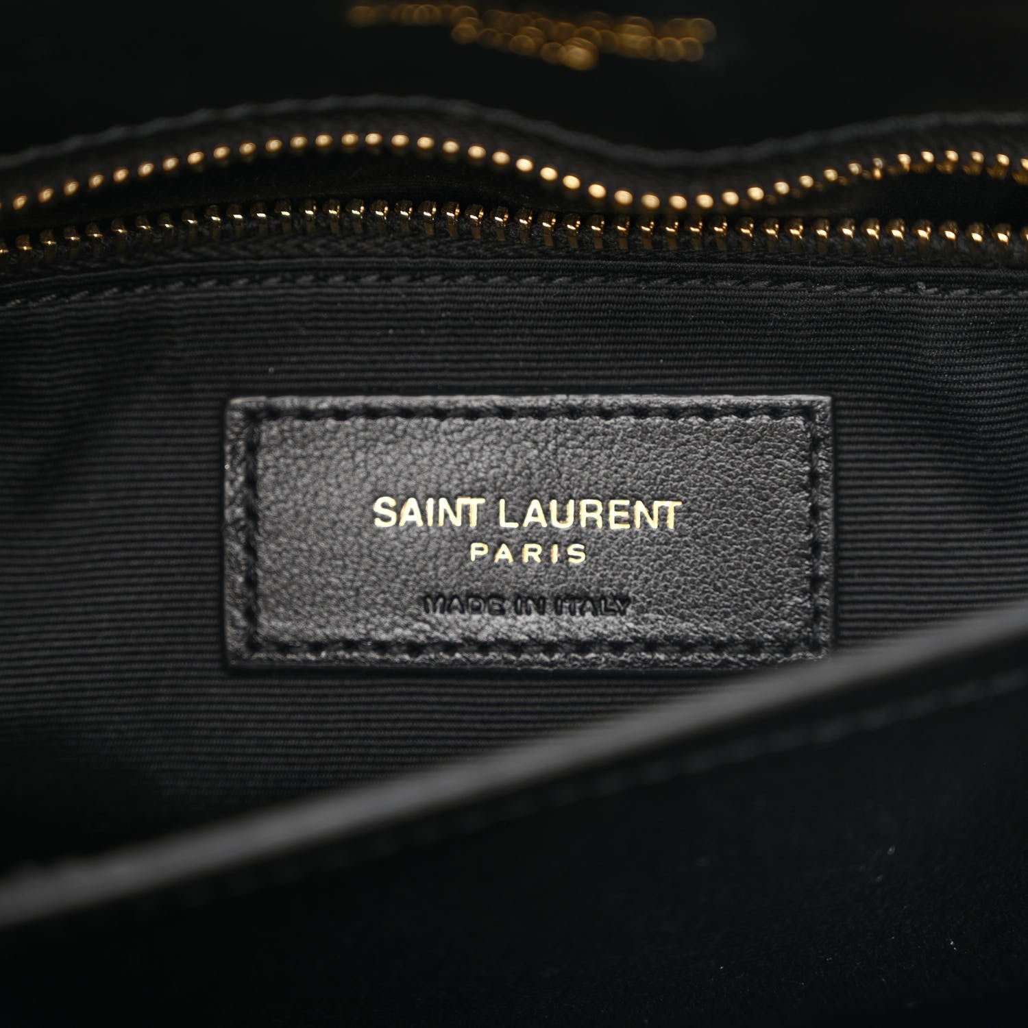 Saint Laurent Calfskin Y Quilted Monogram Toy Loulou Crossbody Bag Black 6 of 12